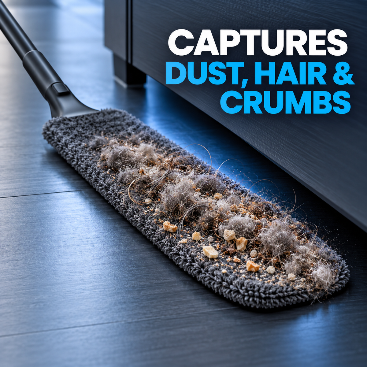 BEVVIER® FlexSweep Under-Furniture Dust Cleaner
