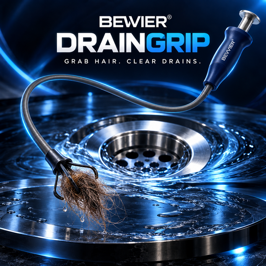 BEVVIER® DrainGrip Flexible Hair Grabber Cleaning Tool