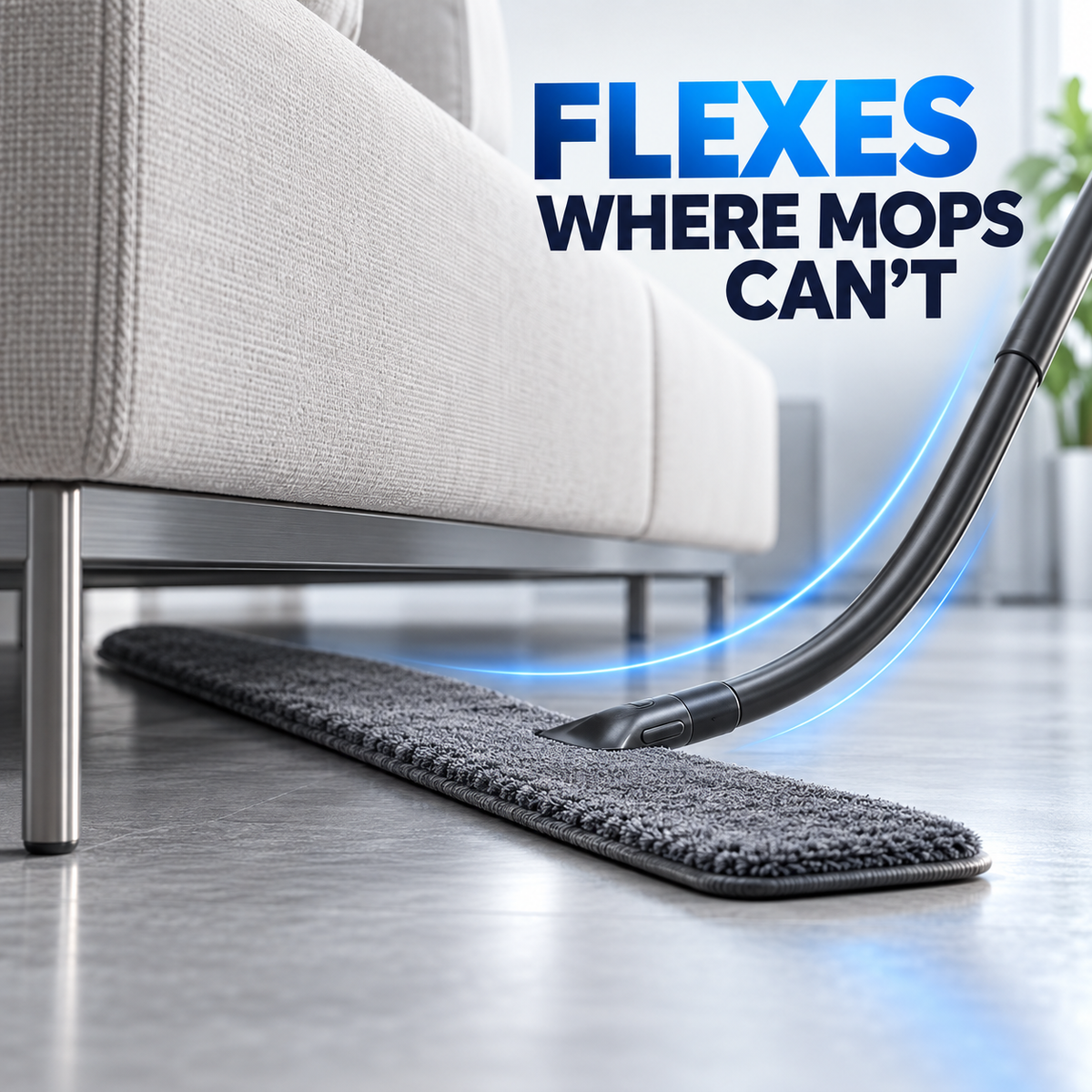 BEVVIER® FlexSweep Under-Furniture Dust Cleaner