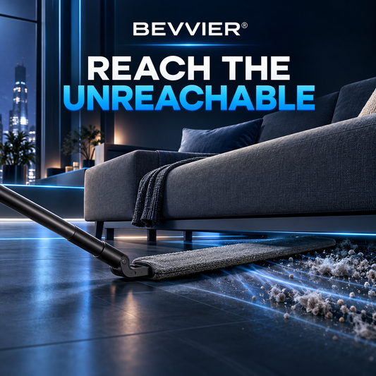 BEVVIER® FlexSweep Under-Furniture Dust Cleaner