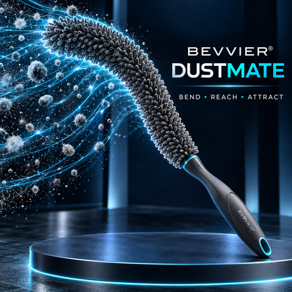 BEVVIER® DustMate Bendable Electrostatic Cleaning Wand