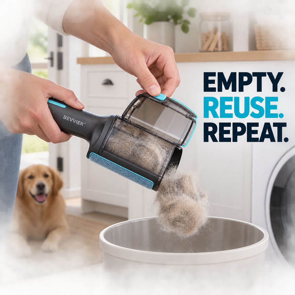 BEVVIER® FurLift Reusable Pet Hair Remover for Furniture